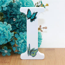 Load image into Gallery viewer, 1pc 10X10cm Hand Made Animals Shape Wedding Butterfly Wooden Letters Decorative Alphabet Word Letter Name Design Art Crafts DIY