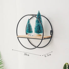Load image into Gallery viewer, Best Wooden Gold Storage Racks Hanging Decor Storage Box Flower Pot House Storage Rack Wall Book Figurines Display Craft Shelves
