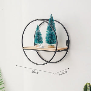 Best Wooden Gold Storage Racks Hanging Decor Storage Box Flower Pot House Storage Rack Wall Book Figurines Display Craft Shelves