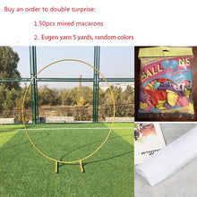 Load image into Gallery viewer, Iron Circle Wedding Birthday Arch Background Decoration  Wrought Props Single Arch Flower Outdoor Lawn Mesh Screen Road Guide
