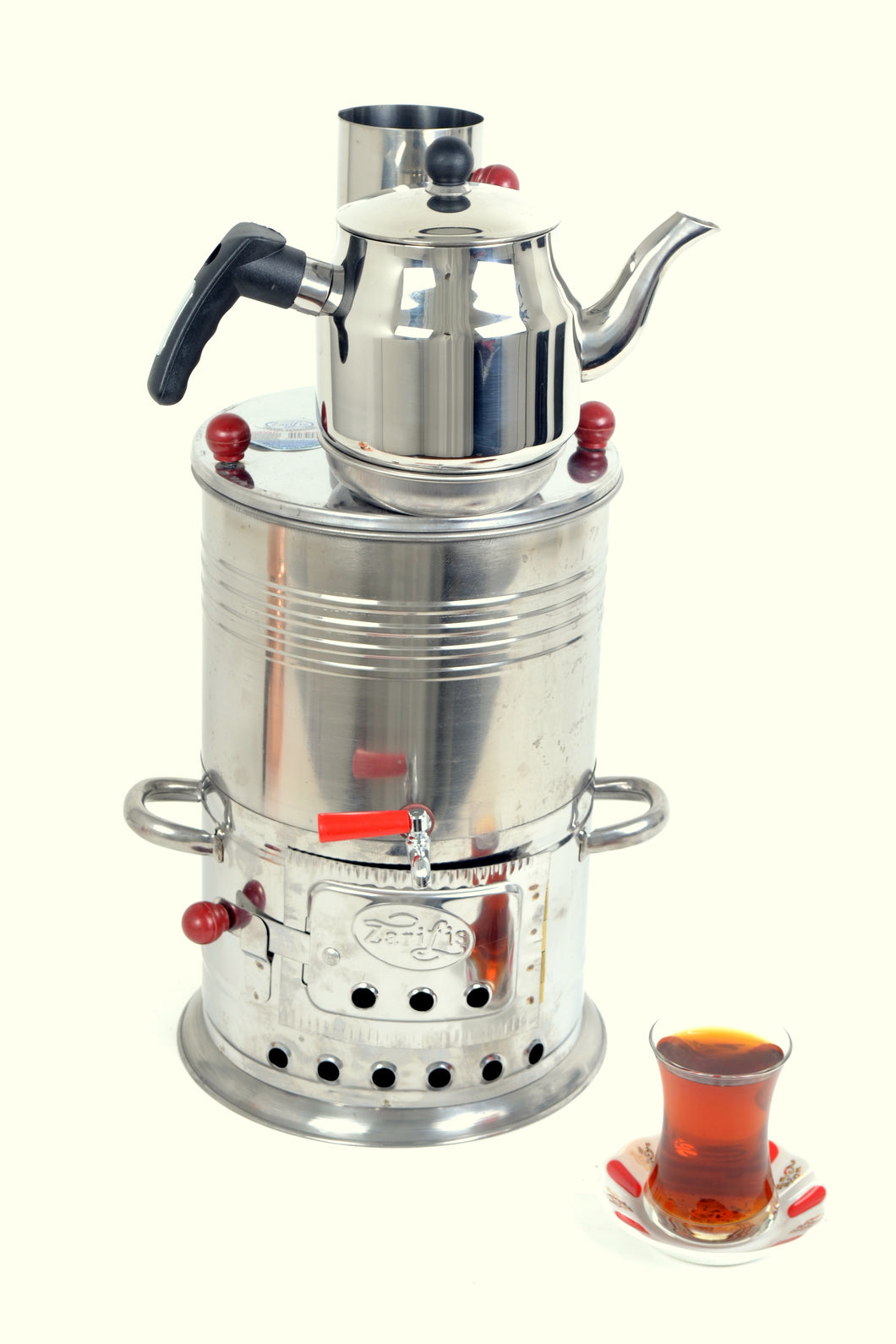 Chrome Tea Samovar 3.5 Liter