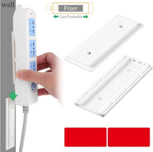 Load image into Gallery viewer, Seamless Punch Free Plug Sticker Holder Wall Fixer Power Strip Holders Storage Sockets Wall Holders Shelf Stand Holder Plug Hook
