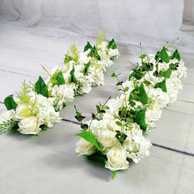 Load image into Gallery viewer, Luxury Wedding Road Cited Flowers Silk Rose Peony Hydrangea DIY Arched Door Flower Row Window T Station Wedding Decoration 50cm
