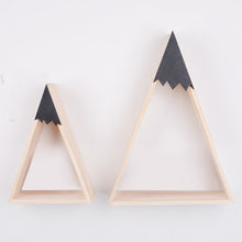 Load image into Gallery viewer, 2pcs/set Nordic Style For Baby Room On Wall Wood Snow Mountain Shelf For Kids Room Decorative JJJSN11451
