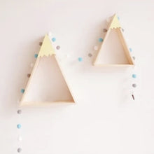 Load image into Gallery viewer, 2pcs/set Nordic Style For Baby Room On Wall Wood Snow Mountain Shelf For Kids Room Decorative JJJSN11451
