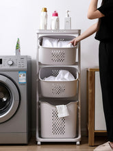 Load image into Gallery viewer, Dirty clothes basket household dirty clothes storage basket bathroom cart rack laundry basket storage bucket basket LM7171152
