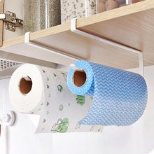 Load image into Gallery viewer, Door rack bathroom roll paper holder iron paper towel rack kitchen floating rack modern shelf ledge farm decoration
