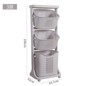 Dirty clothes basket household dirty clothes storage basket bathroom cart rack laundry basket storage bucket basket LM7171152
